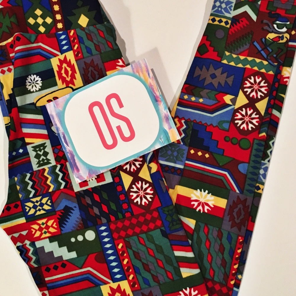 LuLaRoe OS Christmas Leggings